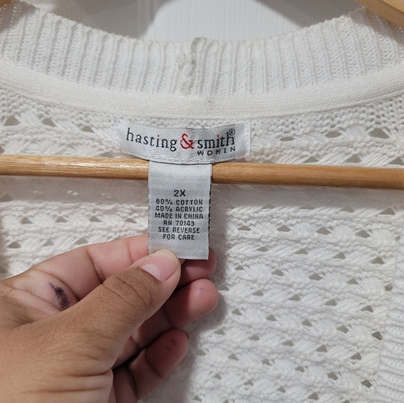 Cozy Hasting & Smith Sweater Women's Cardigan, Open Front, 2 pockets, Knit, - Picture 2 of 9